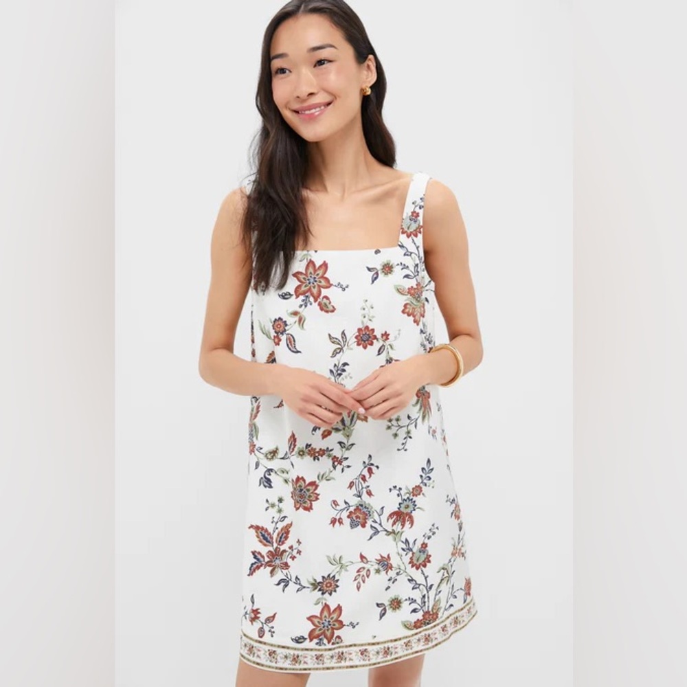 NEW Tuckernuck X Studio McGee Terracotta Chintz Cotton Linen Cassie Dress